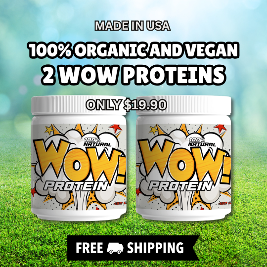 2 Organic Plant Protein Powder, Muscle Builder & Recovery Vegan